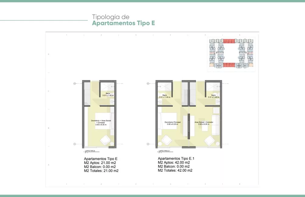Aria Suites Residences Tipologia Apartamentos Tipo E jpg