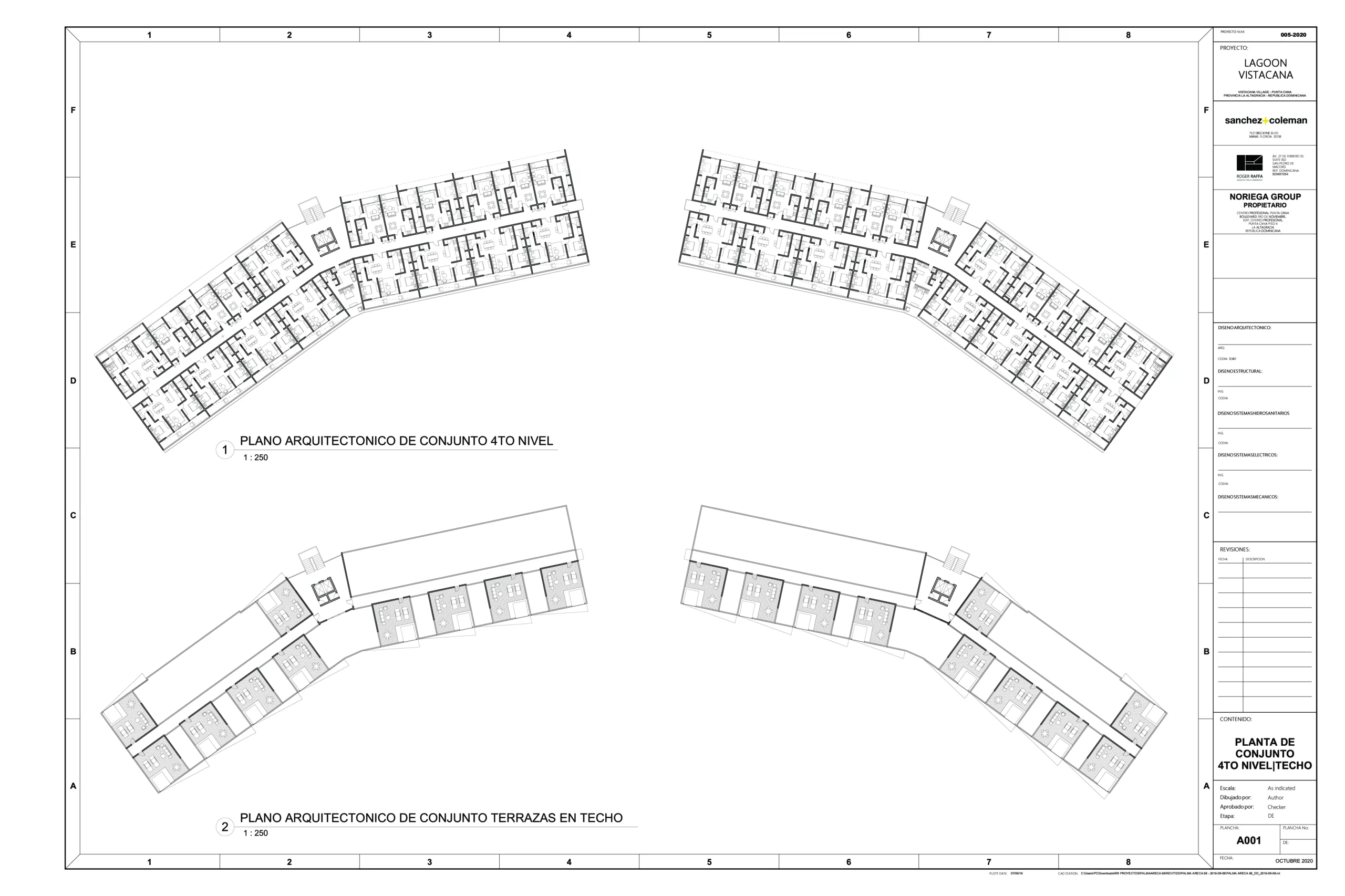 Planos Lagoon Residences by Noriega Group Plano arquitectonico del conjunto TERRAZAS EN TECHO@150x 100 scaled