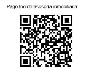 Pago fee de as qrcode